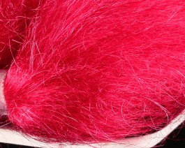 Fine Trilobal Wing Hair, Crimson Red